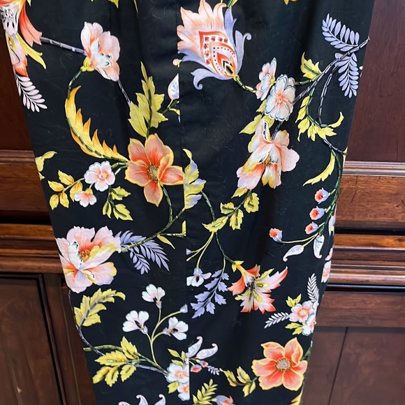 Beaded Flowery Cocktail Party Holiday Dress Pants by Lillie Ruben - Picture 2 of 10